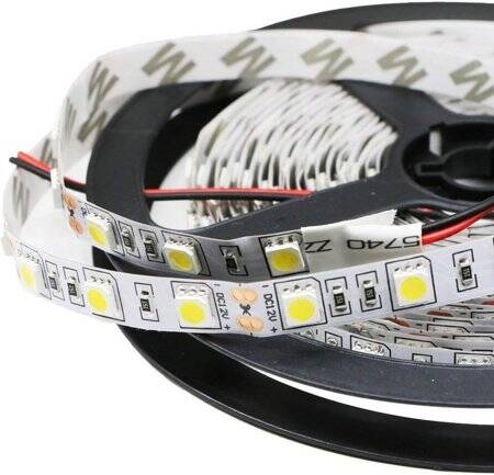 Non-Waterproof Cold White 2835 12V SMD LED Strip 60 LED/Meter Flexible 5M/Roll - 4