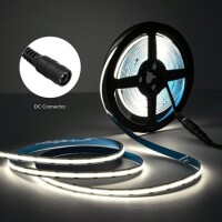 Non-Waterproof FC0B Ra09 4000K Natural White 24V SMD LED Strip 528 LED/Meter Flexible 5M/Roll 8mm Wide - 4