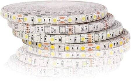 Non-Waterproof Natural White 3014 12V SMD LED Strip 90 LED/Meter Flexible 5M/Roll - 6