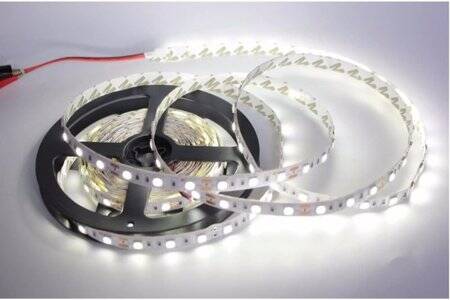 Non-Waterproof Yellow 5050 12V SMD LED Strip 60 LED/Meter Flexible 5M/Roll - 5