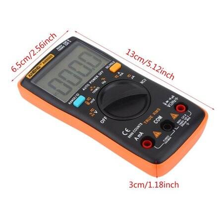 Orange ANENG AN8009 Convenient Automatic Range Digital Multimeter With Battery - 2