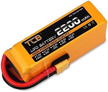 Orange TCB 11.1V 1100MAH 25C Model Airplane Lithium Battery JST Female - 1