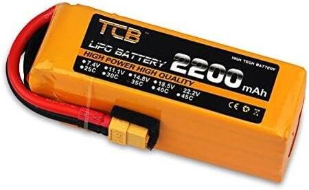 Orange TCB 11.1V 1800MAH 35C Model Airplane Lithium Battery T Female - 2