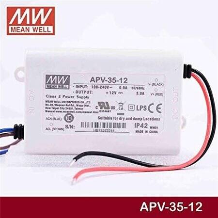 Original Taiwan MEAN WELL APV-35-12 Waterproof Power Supply - 3