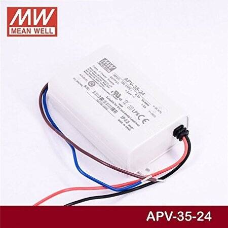 Original Taiwan MEAN WELL APV-35-24 Waterproof Power Supply - 5