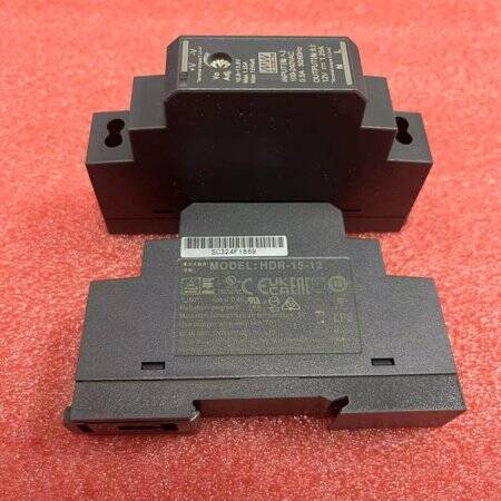 Original Taiwan MEAN WELL HDR-15-15 Rail Type Power Supply - 1