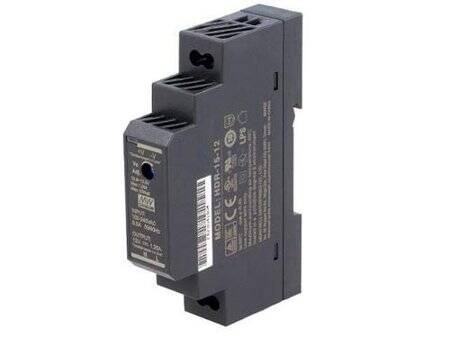 Original Taiwan MEAN WELL HDR-15-5 Rail Type Power Supply - 1