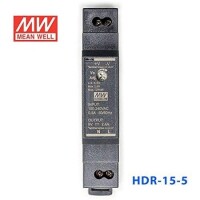 Original Taiwan MEAN WELL HDR-15-5 Rail Type Power Supply - 3