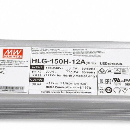 Original Taiwan MEAN WELL HLG-150H-12A Waterproof Power Supply - 2