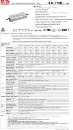 Original Taiwan MEAN WELL HLG-320H-12A Waterproof Power Supply - 2