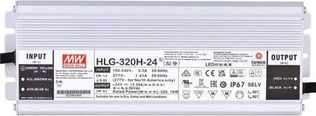 Original Taiwan MEAN WELL HLG-320H-24 Waterproof Power Supply - 2