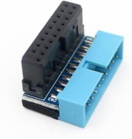 PH19A USB 3.0 19P20P Adapter Black Blue - 1