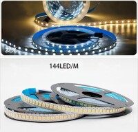 Plastic Cover 12V WS2815 RGB5050 White Flexible 1M SMD LED Strip 144 LED/Meter IP67 - 4