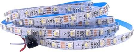 Plastic Cover 5V SK6812 RGBCW 5050 White SMD LED Strip 60 LED/Meter Flexible 5M/Roll IP67 - 2