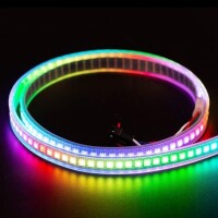 Plastic Cover 5V WS2813B RGB5050 Black Flexible 1M SMD LED Strip 144 LED/Meter IP67 - 2