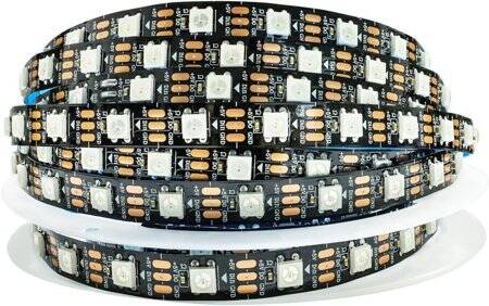 Plastic Cover 5V WS2813B RGB5050 Black SMD LED Strip 30 LED/Meter Flexible 5M/Roll IP67 - 1