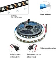 Plastic Cover 5V WS2813B RGB5050 Black SMD LED Strip 30 LED/Meter Flexible 5M/Roll IP67 - 3