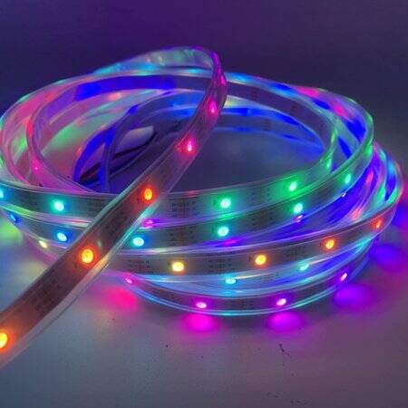 Plastic Cover 5V WS2813B RGB5050 White SMD LED Strip 30 LED/Meter Flexible 5M/Roll IP67 - 3