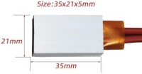 PTC Heaters Plate 12V 70 Degrees 35x21x5mm - 3