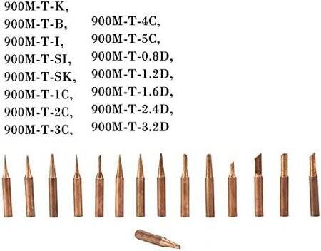 Pure Copper 900M-T-3C Soldering Tips - 3