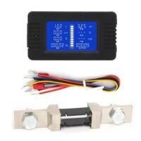 PZEM-015 Digital Battery Tester Ammeter Voltmeter Energy Meter Power Capacity Impedance Residual Electricity Tester Shunt Equipped With 50A Shut - 1