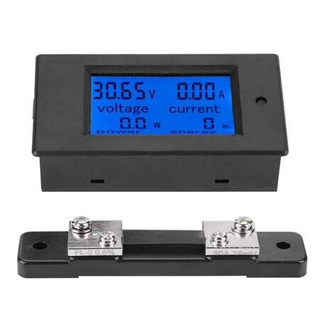 PZEM-051 100A DC6-5-100V Voltage Current Power Digital Power Meter Module With 100A Diverter - 1