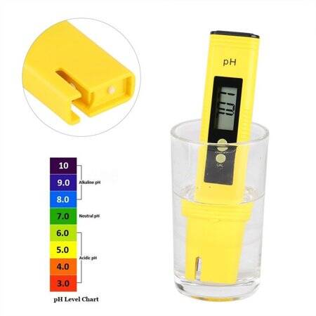 Red 0 1 Resolution Digital PH Meter Tester Instruments With ATC 0 0-14 0pH With Battery - 2