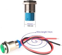 Red 10-24V 10mm LED Metal Indicator Light With 15cm Cable - 4