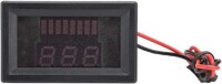 Red 12-60V Dual Display Automatic Identification Waterproof Voltage Meter - 1