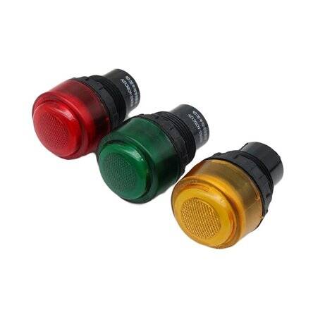 Red 12V 30mm BD0803 Explosion-Proof Anticorrosive Indicator Light Built-in Buzzer - 2