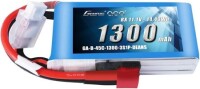 RED 1300MAH 3S 11.1V 25C High Power High Quality Model Airplane LIPO Battery JST Female - 1