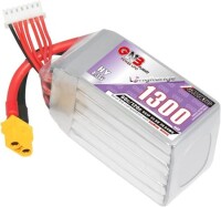 RED 1300MAH 6S 22.2V 25C High Power High Quality Model Airplane LIPO Battery JST Female - 1