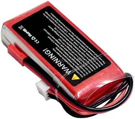 RED 1500MAH 2S 7.4V 25C High Power High Quality Model Airplane LIPO Battery T Female - 4