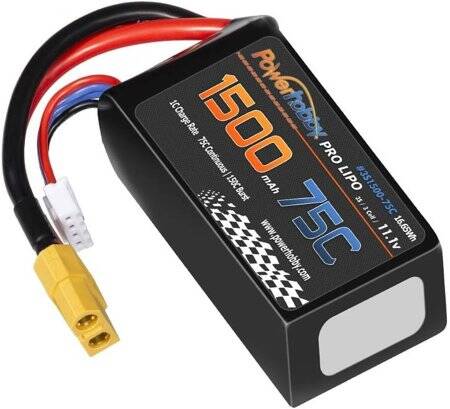 RED 1500MAH 3S 11.1V 35C High Power High Quality Model Airplane LIPO Battery XT60 Female - 2