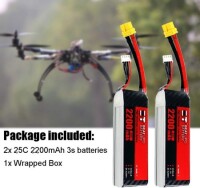 RED 2200MAH 3S 11.1V 25C High Power High Quality Model Airplane LIPO Battery XT60 Female - 5