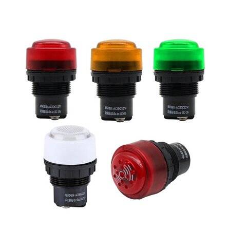 Red 24V 30mm BD0803 Explosion-Proof Anticorrosive Indicator Light Built-in Buzzer - 2