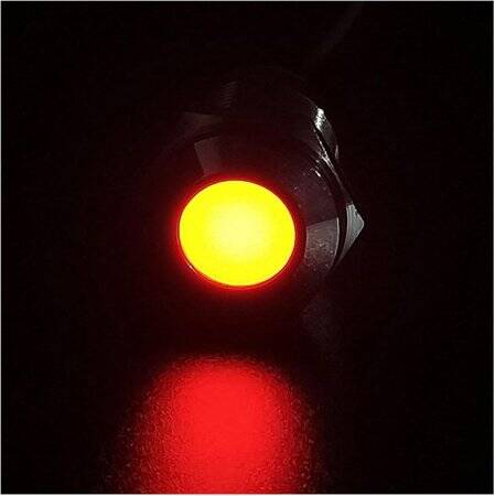 Red 24V AD22C-10 LED Metal Indicator Light - 1