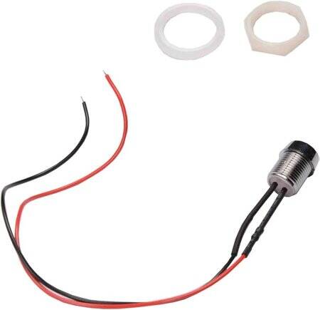 Red 24V AD22C-12 LED Metal Indicator Light - 3