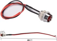 Red 24V AD22C-12 LED Metal Indicator Light - 5