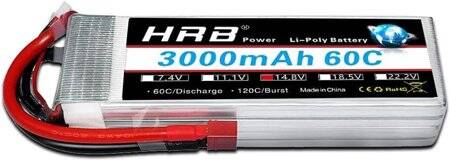 RED 2600MAH 4S 14.8V 25C Model Airplane LIPO Battery T Female - 1