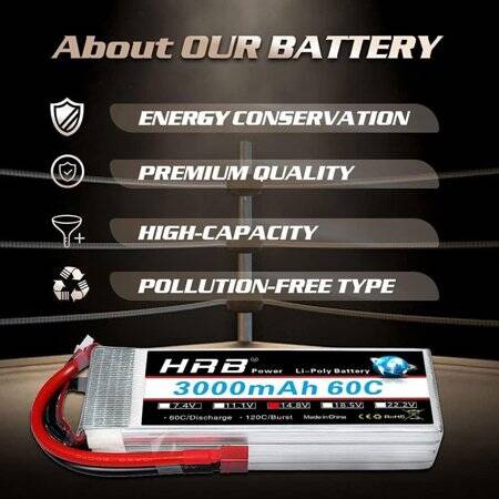 RED 2600MAH 4S 14.8V 25C Model Airplane LIPO Battery T Female - 4