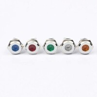 Red 3-9V 22mm LED Metal Indicator Light - 2