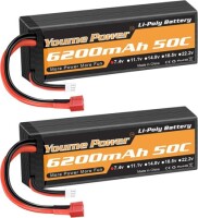 RED 3300MAH 2S 7.4V 25C High Power High Quality Model Airplane LIPO Battery JST Female - 1