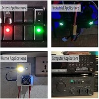 Red 3V AD22C-6 LED Metal Indicator Light - 5