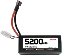 RED 5200MAH 2S 7.4V 25C High Power High Quality Model Airplane LIPO Battery T Female - 1