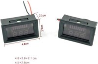 Red 72V Dual Display Automatic Identification Waterproof Voltage Meter - 4