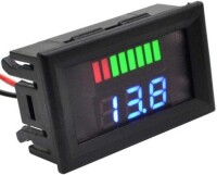 Red 84V Dual Display Automatic Identification Waterproof Voltage Meter - 1