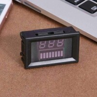 Red 84V Dual Display Automatic Identification Waterproof Voltage Meter - 3