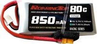 RED 850MAH 2S 7.4V 25C High Power High Quality Model Airplane LIPO Battery XT60 Female - 1