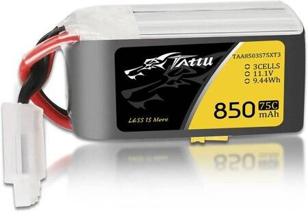 RED 850MAH 3S 11.1V 25C High Power High Quality Model Airplane LIPO Battery JST Female - 1